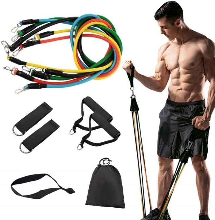 Resistance Bands Set | 11pcs Latex Pull Rope